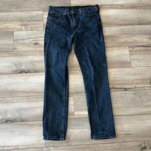 Levi 511 Mens Black Classic Jeans Straight Leg 34x34